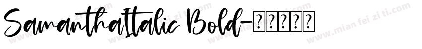 SamanthaItalic Bold字体转换